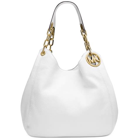 michael kors off white shoulder bag|Michael Kors black tote handbag.